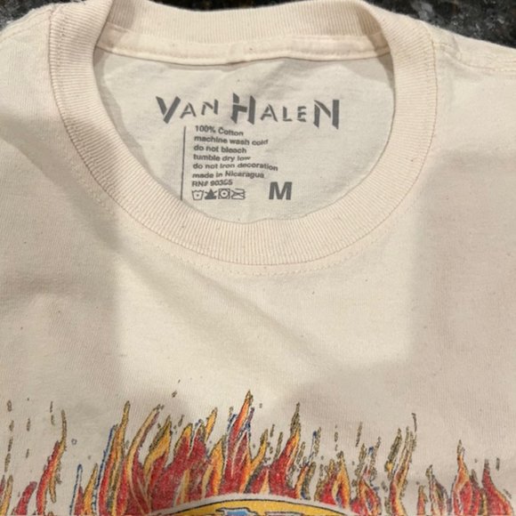 Women's PacSun, Van Halen graphic t-shirt, Medium, cream - Picture 4 of 5